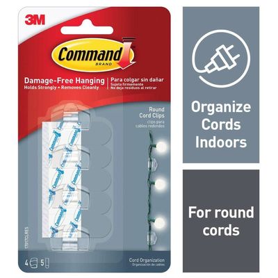Vv Lp ( 17017Clr ) Command Round Clear Clips W Cle