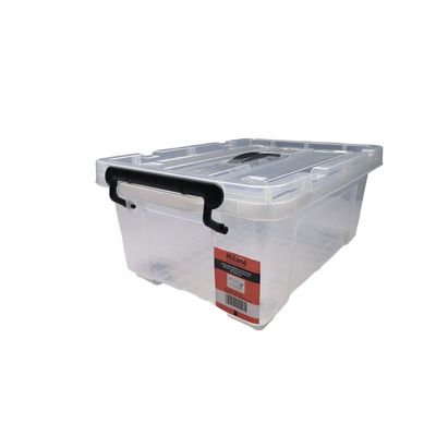 Milano Clear Plastic Box 13L (Rug01) With Wheels 44×30×19.5Cm,Material:Hdpe ,795G