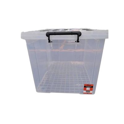 Milano Clear Plastic Box 120L (Rug08) With Wheels 76×52×45.5Cm