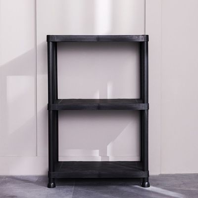 Milano 3 Tier Plastic Shelf (Tt1023Ca-60X30X92Cm 25Kgx4 Black