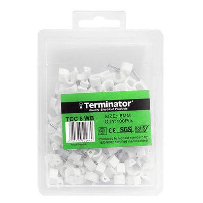 Ea Lp Terminator Cable Clips 6Mm 100Pcs Tcc 6 Wb 6