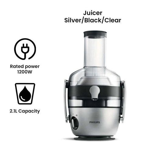 Avance Collection Juicer 2.1 L 1200 W HR1922 / 21 Silver/Black/Clear