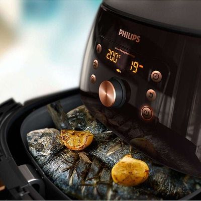 Airfryer XXL 7.3 L 2225 W HD9860/94 Black/Copper