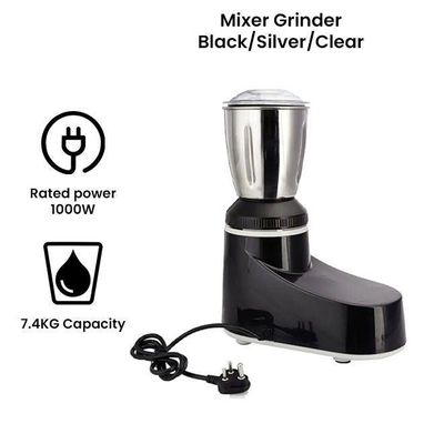5-Piece Electric Mixer Grinder Set 7.4 kg 1000 W MXAC400 Black/Silver/Clear