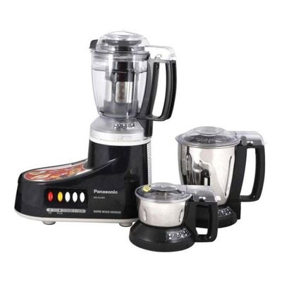 5-Piece Electric Mixer Grinder Set 7.4 kg 1000 W MXAC400 Black/Silver/Clear