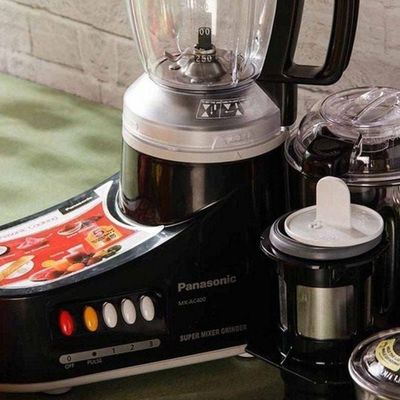 5-Piece Electric Mixer Grinder Set 7.4 kg 1000 W MXAC400 Black/Silver/Clear