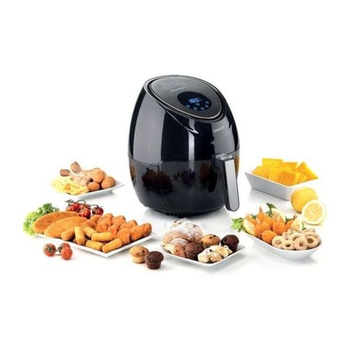 KENWOOD Digital Air Fryer 1.7KG 3.8L XL Capacity with Recipe Book, Rapid Hot Air Circulation Technology for Frying, Grilling, Broiling, Roasting, Baking and Toasting 3.8 L 1500 W HFP30 Black