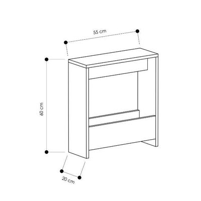 Simpi Side Table - Ancient White - 2 Years Warranty