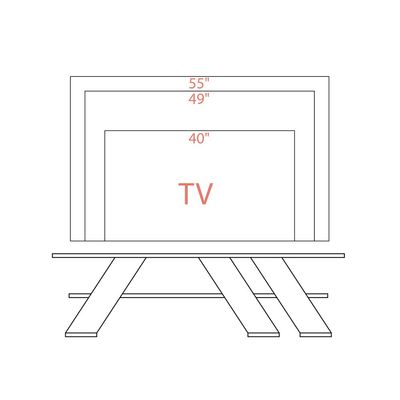 Mourah Fella Tv Stand Up To 55 Inches With Storage - Oak - 2 Years Warranty