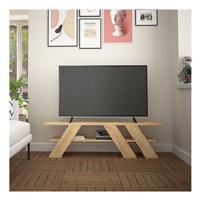 Mourah Fella Tv Stand Up To 55 Inches With Storage - Oak - 2 Years Warranty