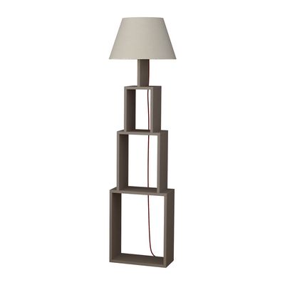 Tower Floor Lamp  - Light Mocha/Light Brown -2 Years Warranty