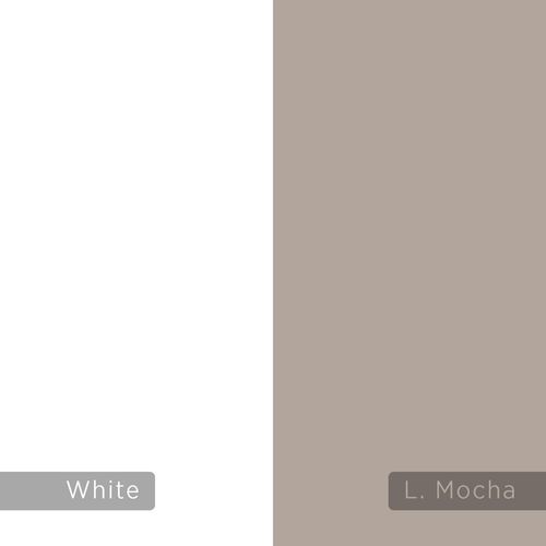 Dom Side Table - Light Mocha/White - 2 Years Warranty