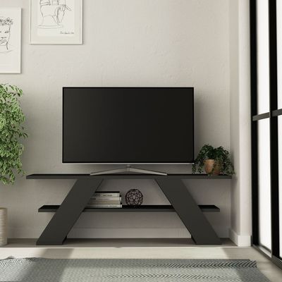 Farfalla TV Stand Up To 50 Inches With Storage - Anthracite - 2 Years Warranty