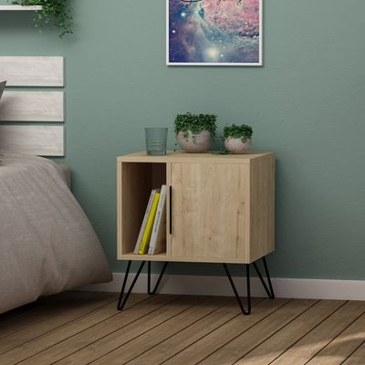 Glynn Nightstand - Oak/Oak - 2 Years Warranty