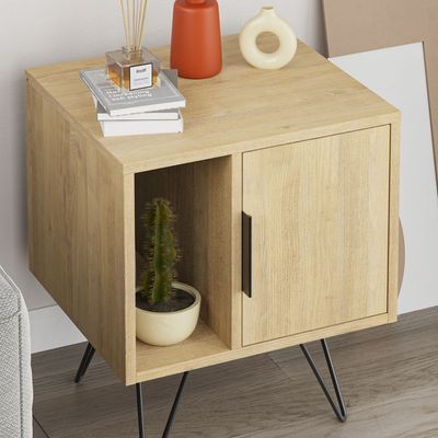 Glynn Nightstand - Oak/Oak - 2 Years Warranty