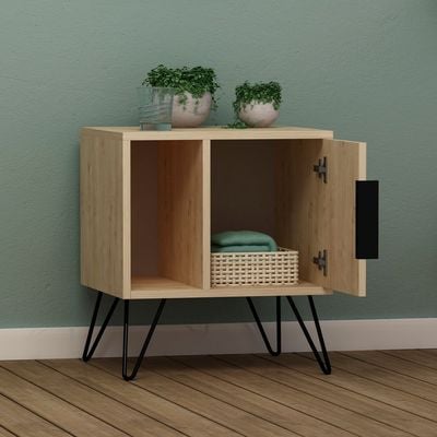 Glynn Nightstand - Oak/Oak - 2 Years Warranty