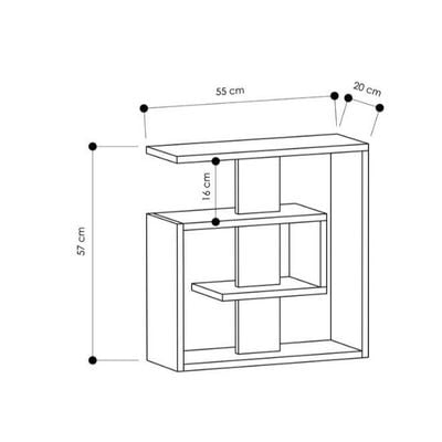 Saly End Table - Oak/White - 2 Years Warranty