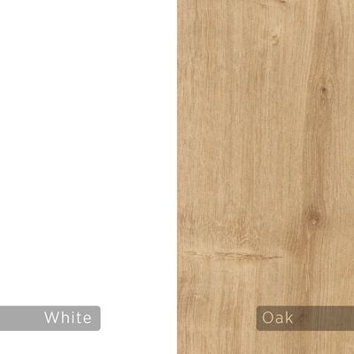 Honey Working Table With Storage - White/Oak  - 2 Years Warranty