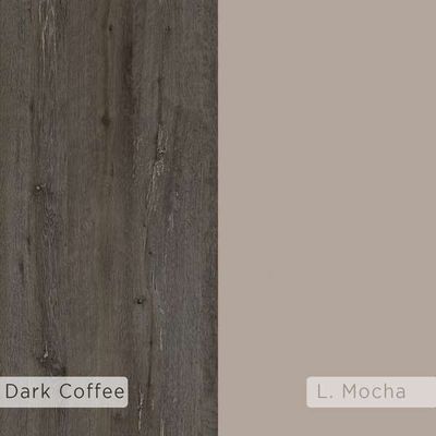 Partiro Bookcase - Light Mocha/Dark Coffee - 2 Years Warranty