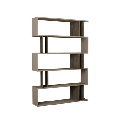 Partiro Bookcase - Light Mocha/Dark Coffee - 2 Years Warranty