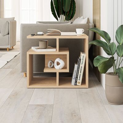 Labirent End Table - Oak  - 2 Years Warranty