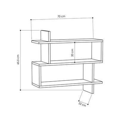 Paralel Wall Shelf - White - 2 Years Warranty