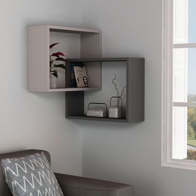 Ring Corner Shelf - Light Mocha/Anthracite - 2 Years Warranty