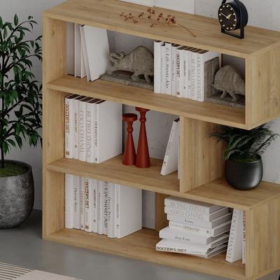 Molly Bookcase No.1 - Oak - 2 Years Warranty