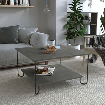 Mourah Marbo Coffee Table - Retro Grey - 2 Years Warranty