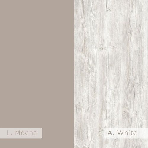 Bene Bookcase - Light Mocha/Ancient White - 2 Years Warranty