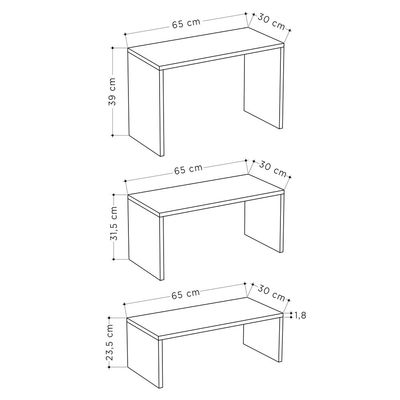 Kanta Coffee Table - Light Mocha/Anthracite/Light Mocha - 2 Years Warranty