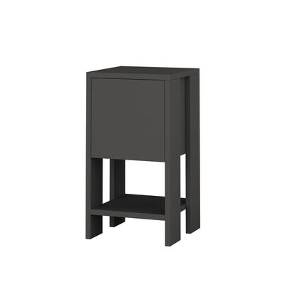 Mourah Ema Nightstand - Dark Grey - 2 Years Warranty