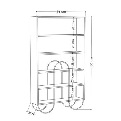 Norfolk Bookcase - White - 2 Years Warranty