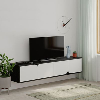 Mourah Spark Tv Stand Up To 70 Inches With Storage - Bendir/White - 2 Years Warranty