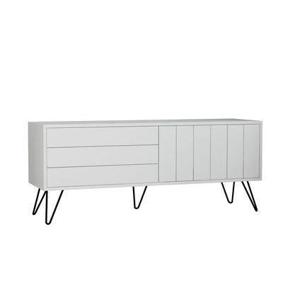 Picadilly TV Stand Up To 55 Inches With Storage - White/White - 2 Years Warranty