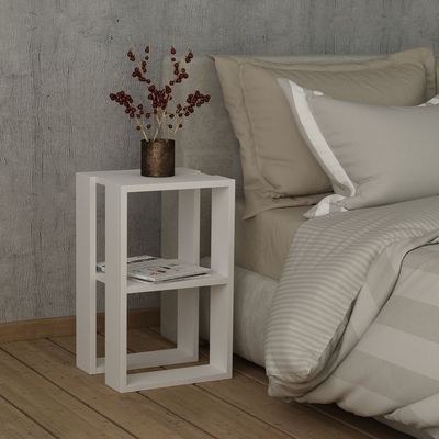 Lonie Nightstand - White  - 2 Years Warranty