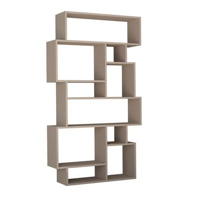 Mourah Karmato Bookcase - Light Mocha - 2 Years Warranty