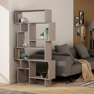 Mourah Karmato Bookcase - Light Mocha - 2 Years Warranty