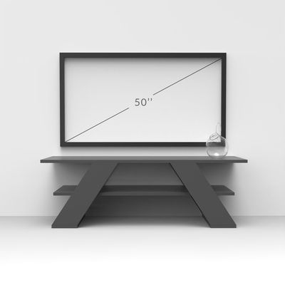 Farfalla Tv Stand Up To 50 Inches With Storage - White - 2 Years Warranty