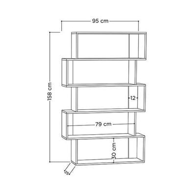 Oxford Bookcase - Oak - 2 Years Warranty