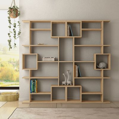 Mourah Soto Bookcase - Oak - 2 Years Warranty