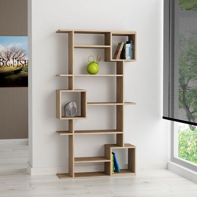 Mourah Soto Bookcase - Oak - 2 Years Warranty