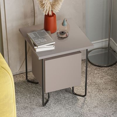 Mourah Acres Nightstand - Light Mocha  - 2 Years Warranty