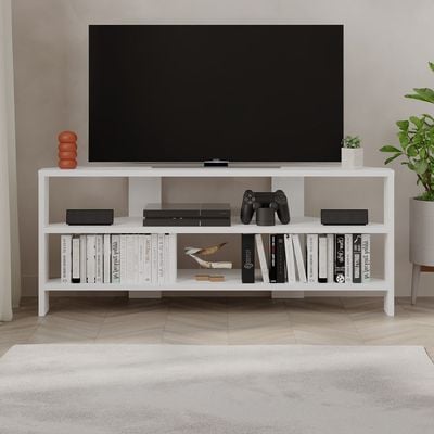 Mourah Thales Tv Stand Up To 43 Inches With Storage - White - 2 Years Warranty