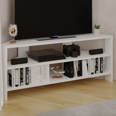 Mourah Thales Tv Stand Up To 43 Inches With Storage - White - 2 Years Warranty