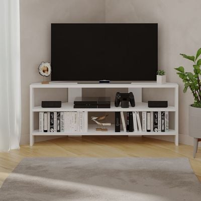 Mourah Thales Tv Stand Up To 43 Inches With Storage - White - 2 Years Warranty