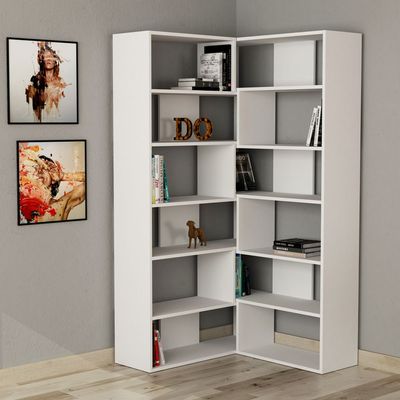 Molly Bookcase No.4 - White - 2 Years Warranty