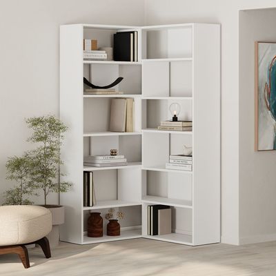 Molly Bookcase No.4 - White - 2 Years Warranty