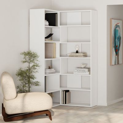 Molly Bookcase No.4 - White - 2 Years Warranty