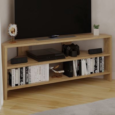 Mourah Thales Tv Stand Up To 43 Inches With Storage - Oak - 2 Years Warranty